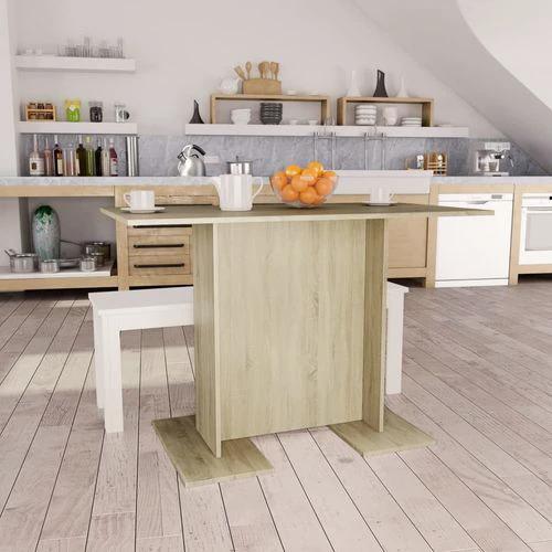 vidaXL Dining Table 110x60x75 cm Engineered Wood Modern Design for Stylish Dining Spaces by vidaXL