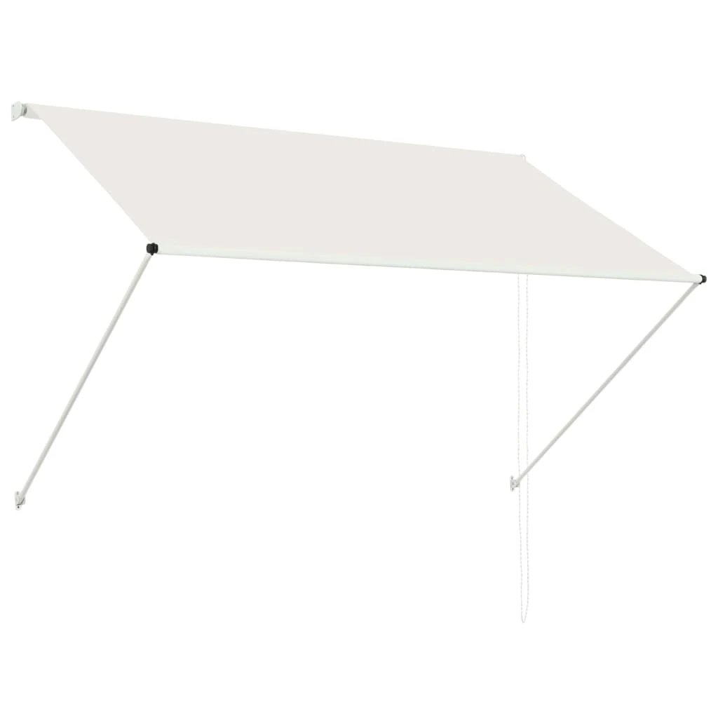 vidaXL VidaXL Retractable Awning 100x150 cm Blue White PA-Coated Fabric UV-Resistant for Patio - Cover