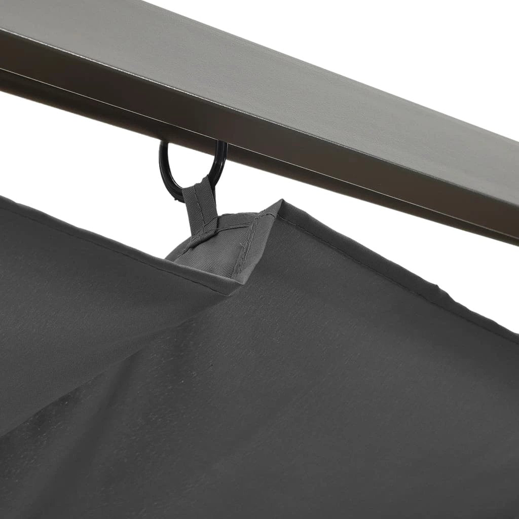 vidaXL vidaXL Pergola with Retractable Roof Cream White 3x3 m Steel - Gazebos