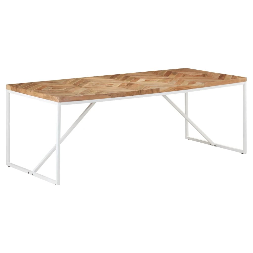 vidaXL Dining Table 120x60x76 cm Solid Acacia and Mango Wood by vidaXL