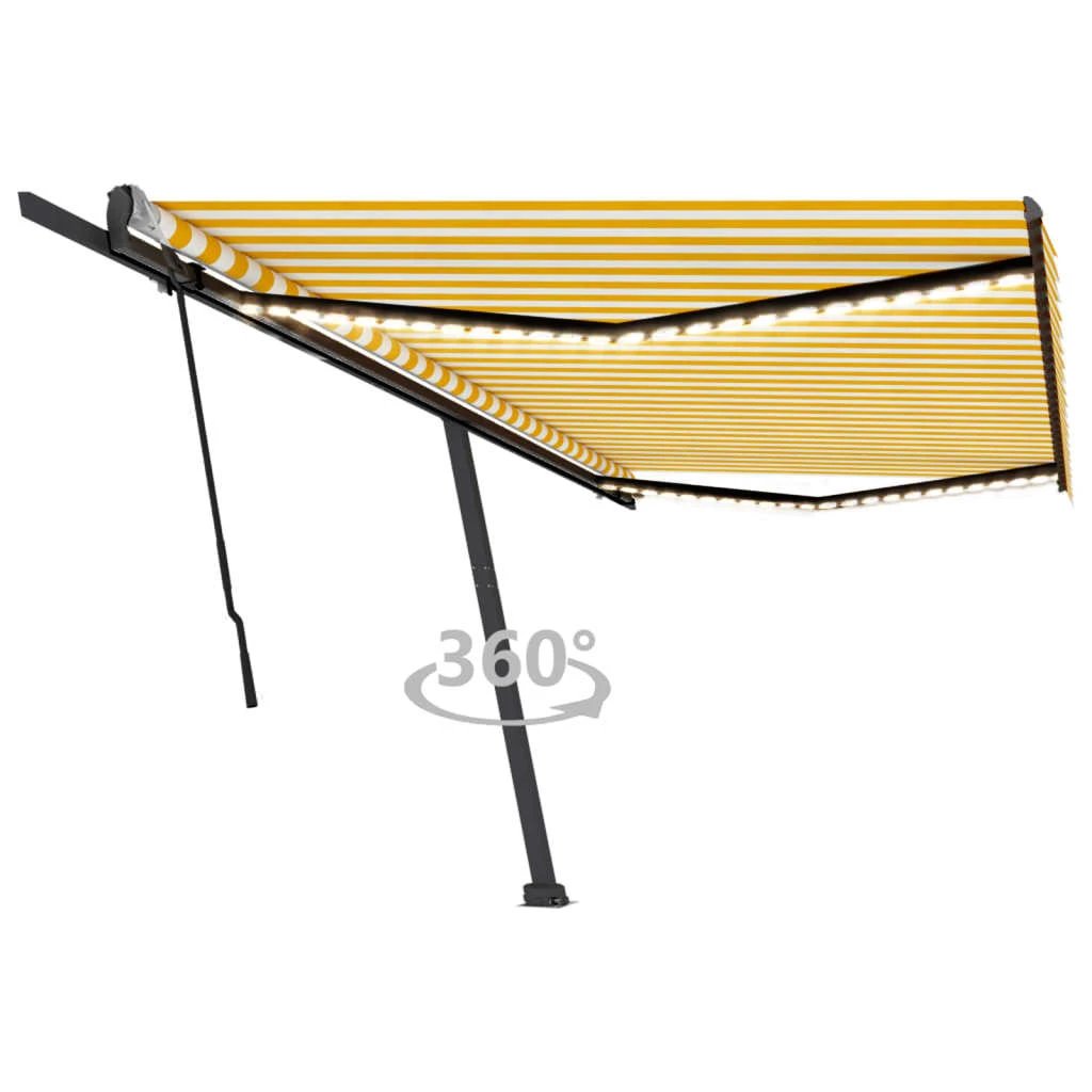 VidaXL Retractable Awning 300x250 LED Patio by vidaXL