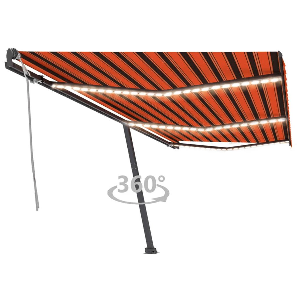 VidaXL Retractable Awning 300x250 LED Patio by vidaXL