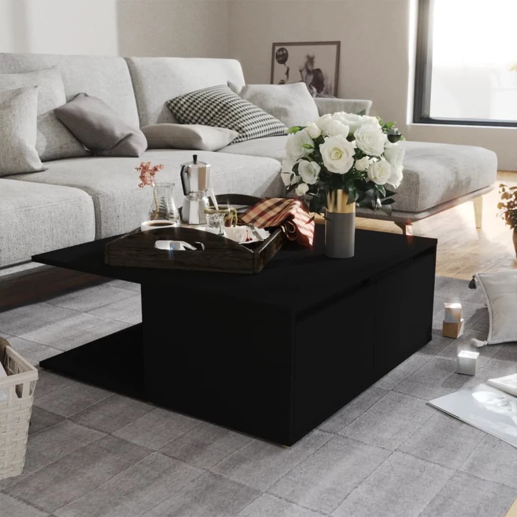 VidaXL Coffee Table 80x80x31 Engineered Wood by vidaXL