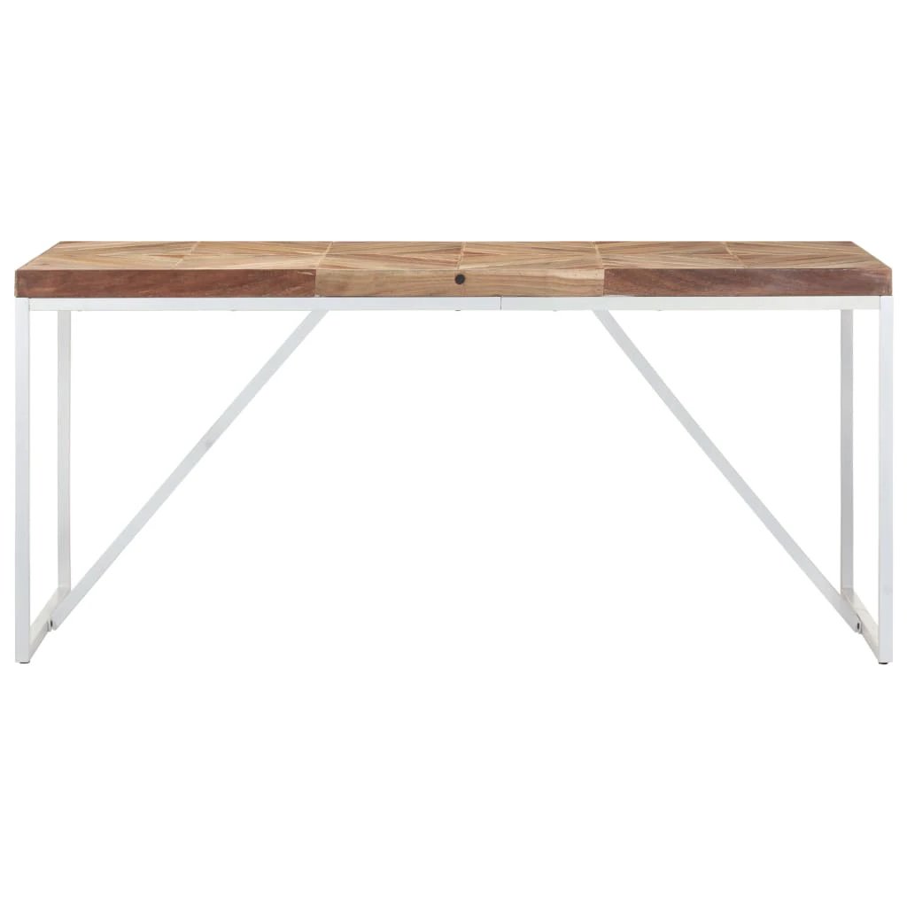 vidaXL Dining Table 120x60x76 cm Solid Acacia and Mango Wood by vidaXL
