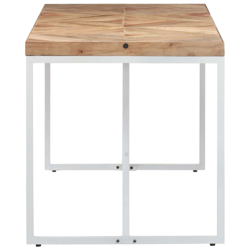 vidaXL Dining Table 120x60x76 cm Solid Acacia and Mango Wood by vidaXL