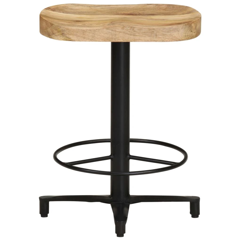 vidaXL Bar Stools 2 pcs 76 cm Solid Mango Wood by vidaXL