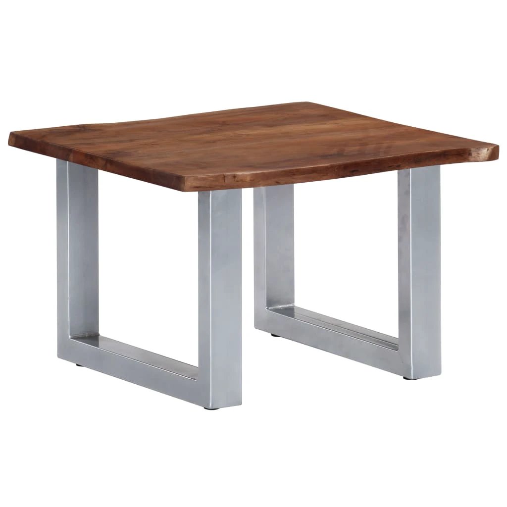 VidaXL Coffee Table 60x60x40 LiveEdges Acacia Home by vidaXL