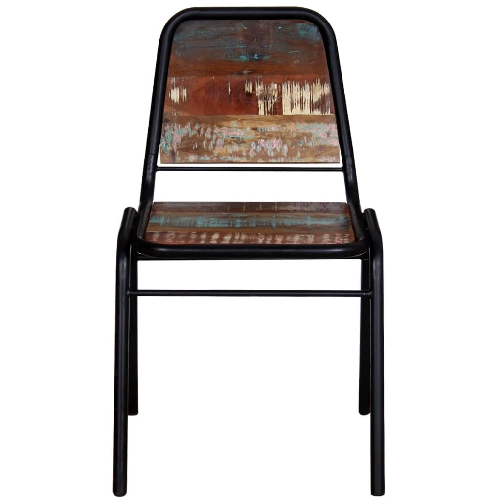 vidaXL vidaXL Dining Chairs 4 pcs Solid Reclaimed Wood - Wooden Chairs