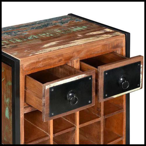 vidaXL Wine Rack for 16 Bottles Solid Mango Wood with Rustic Design for Wine Enthusiasts by vidaXL