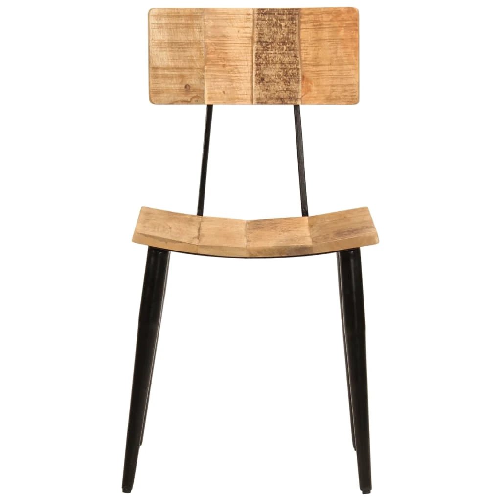 vidaXL vidaXL Dining Chairs 2 pcs 44x40x80 cm Solid Wood Mango - Wooden Chairs