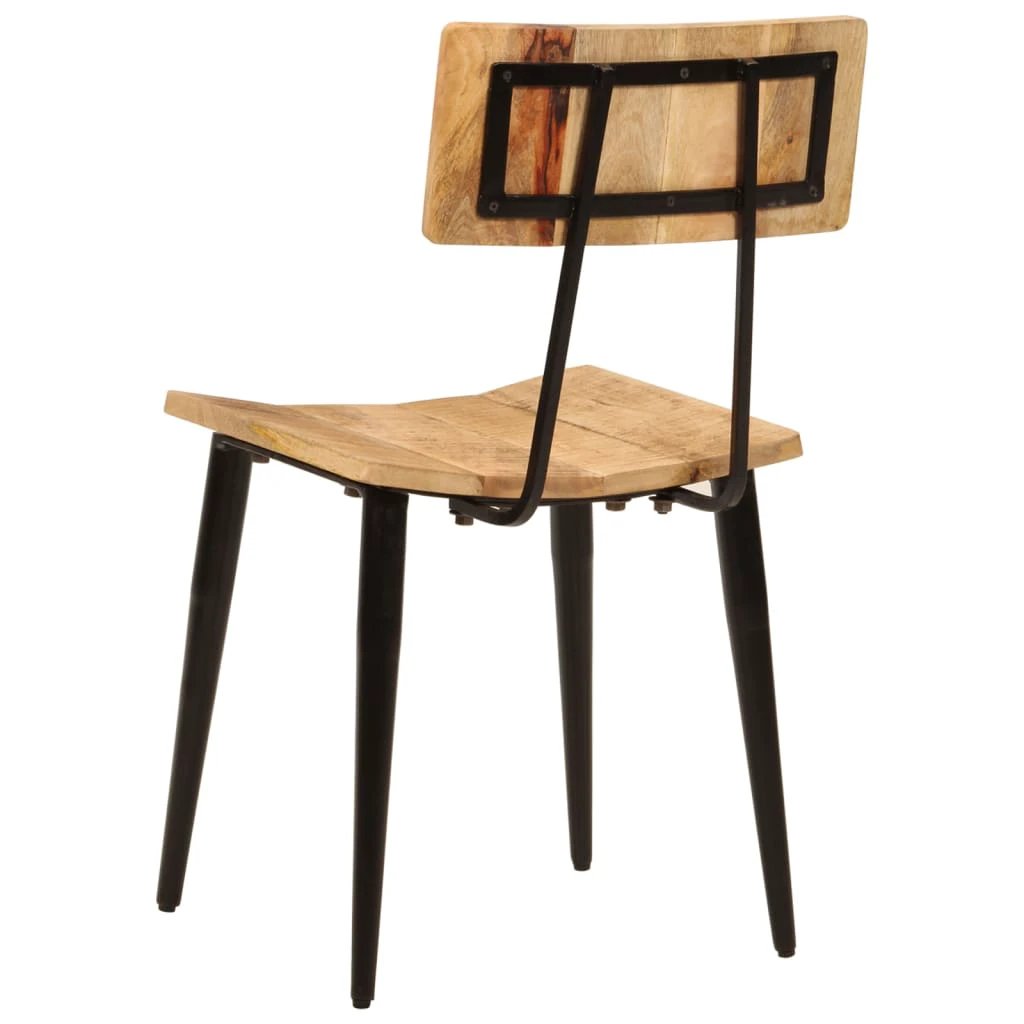vidaXL vidaXL Dining Chairs 2 pcs 44x40x80 cm Solid Wood Mango - Wooden Chairs