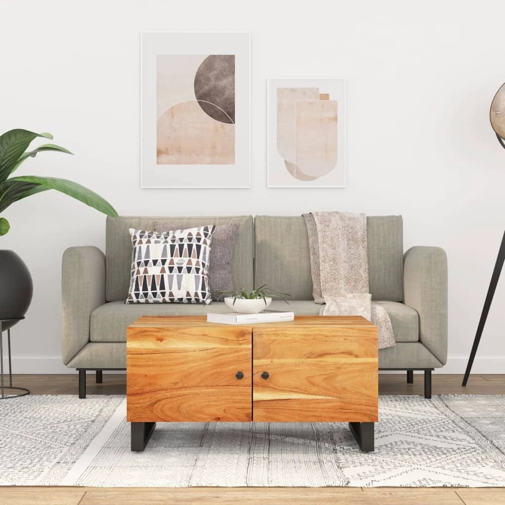 vidaXL VidaXL Coffee Table 80x50x40 Mango Engineered Wood Home - Coffee Table