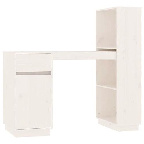 vidaXL Solid Pine Wood Desk 110x53x117 cm Rustic Design with Ample Storage for Home Office Use by vidaXL