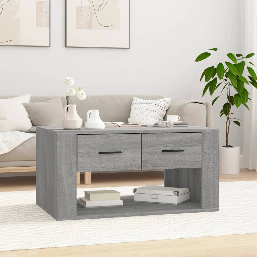 VidaXL Coffee Table 80x50x40 Engineered Wood by vidaXL