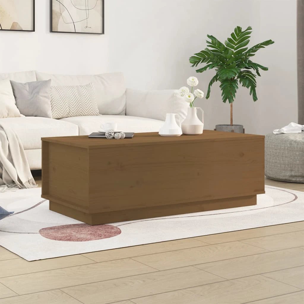 VidaXL Coffee Table 100x50x35 cm Solid Pine Lift Top by vidaXL