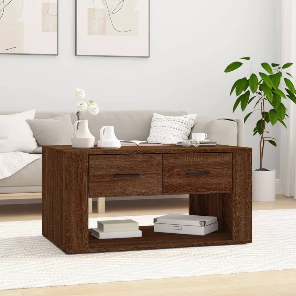 VidaXL Coffee Table 80x50x40 Engineered Wood by vidaXL