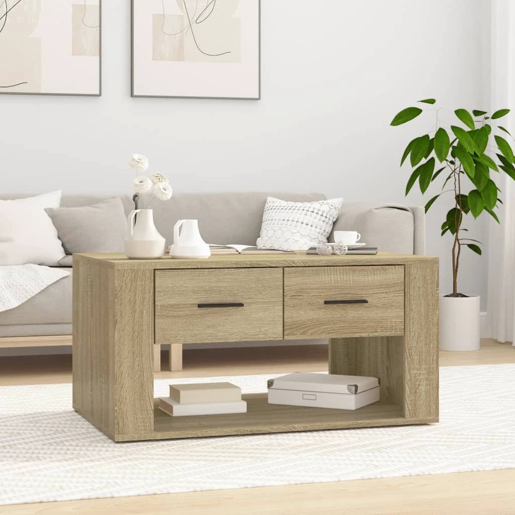 VidaXL Coffee Table 80x50x40 Engineered Wood by vidaXL