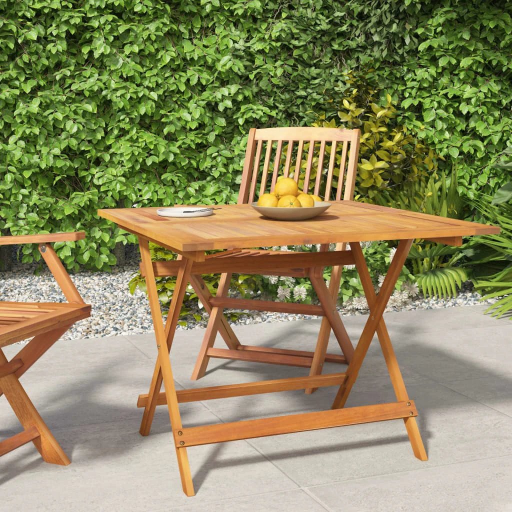 vidaXL vidaXL Folding Garden Table 60x75 cm Solid Acacia Wood - Garden Table