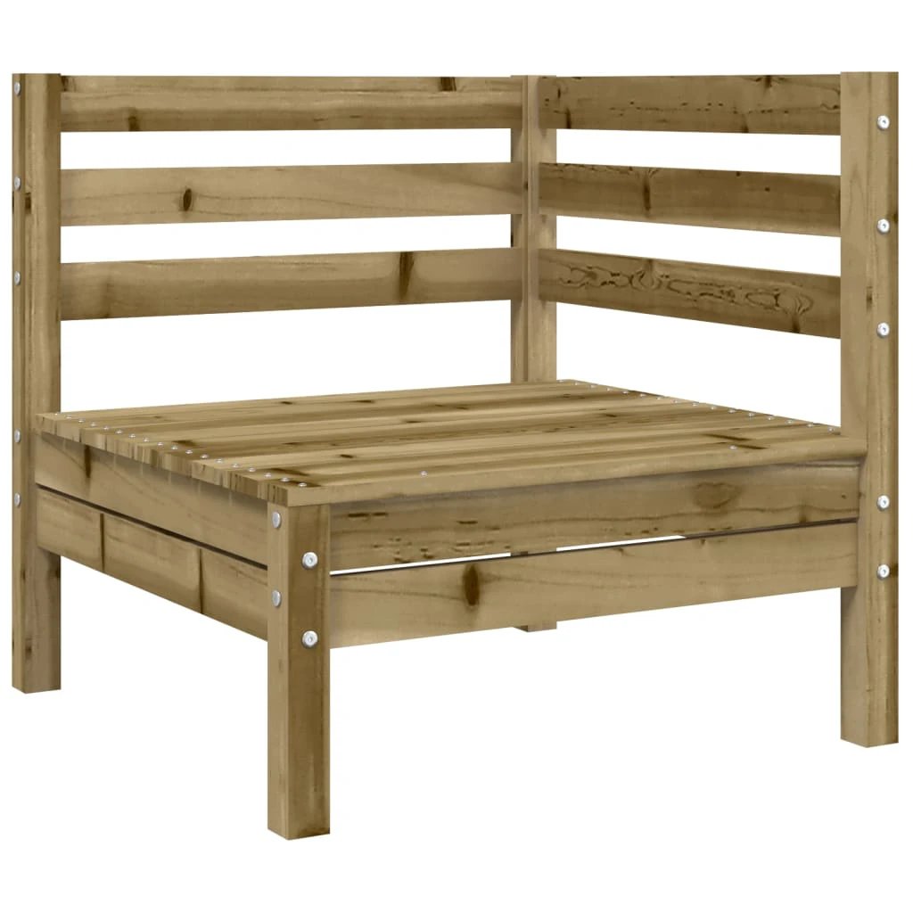 vidaXL Garden Sofa Corner with Cushions Solid Wood Douglas by vidaXL