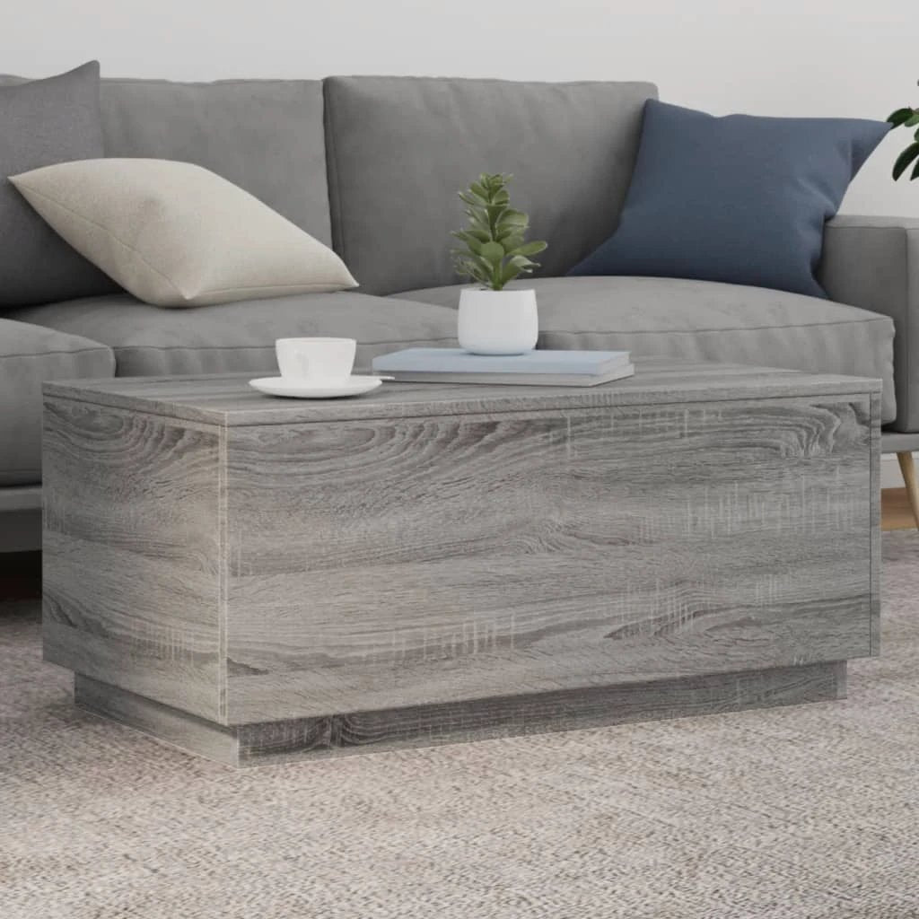 vidaXL vidaXL Coffee Table 50x50x40 cm LED Lights Living Room - Coffee Table