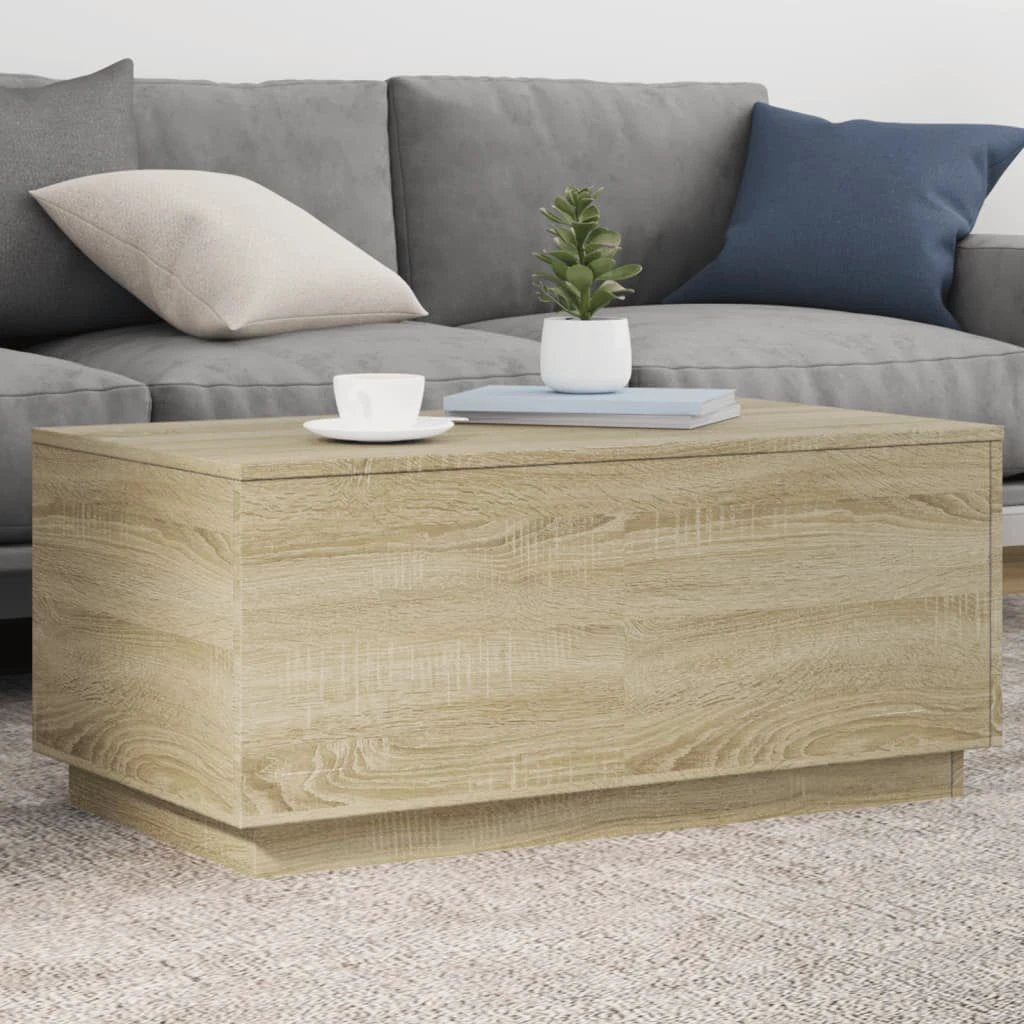 vidaXL vidaXL Coffee Table 50x50x40 cm LED Lights Living Room - Coffee Table