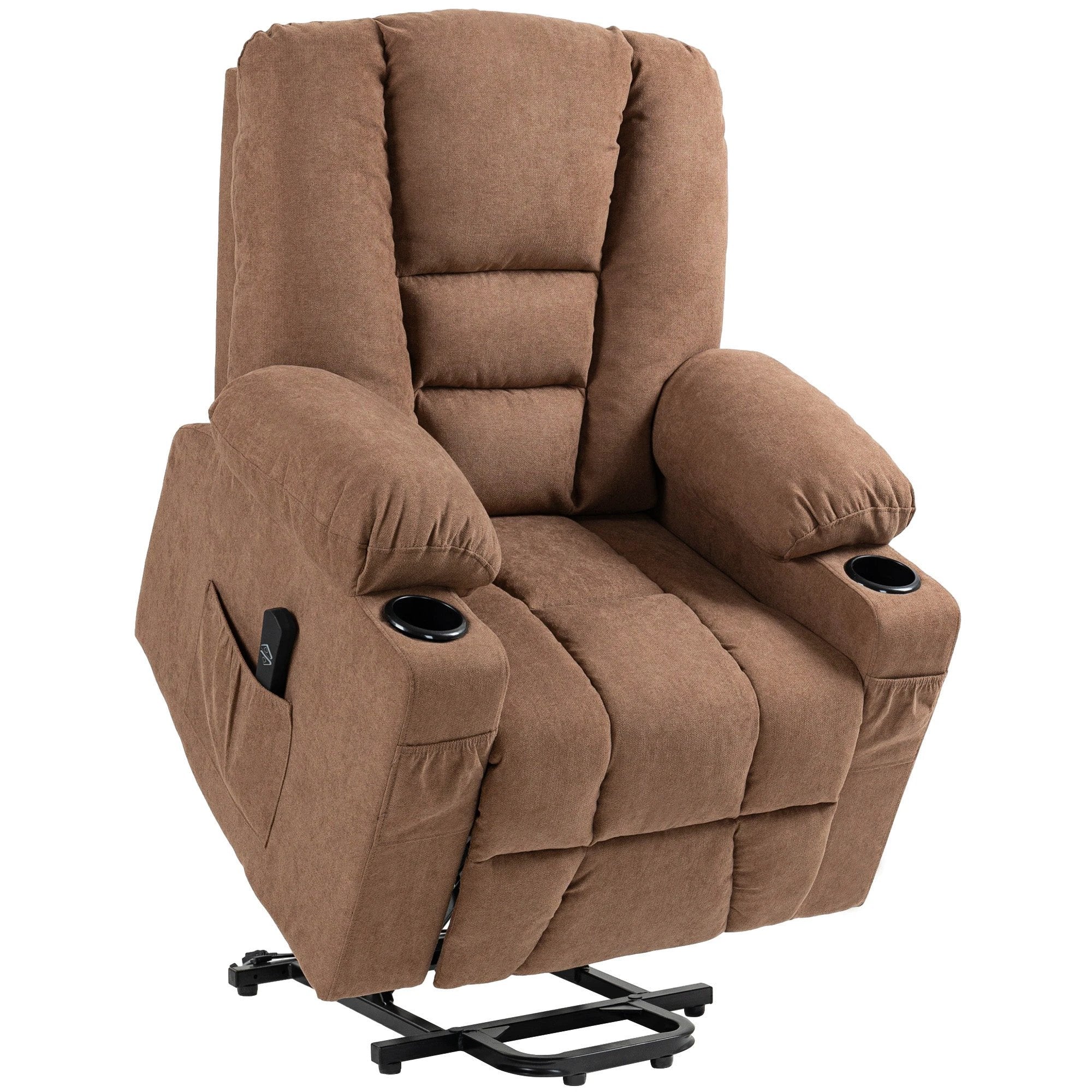 HOMCOM HOMCOM Riser and Recliner Chair w/ Remote, Lift Chair for Elderly, Light Grey - Recliner