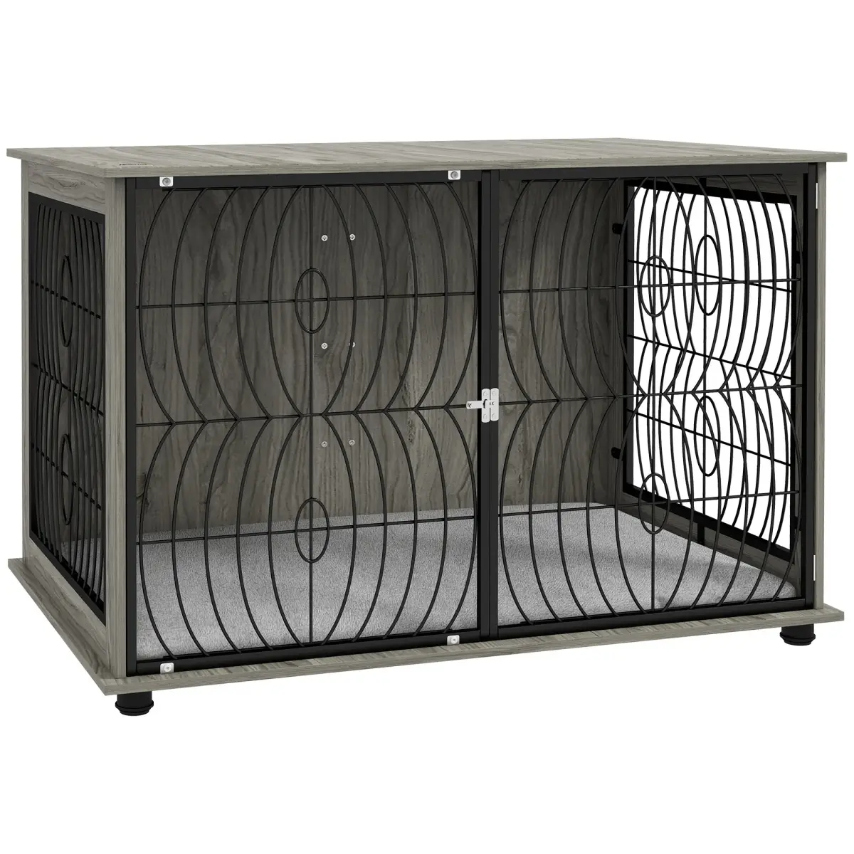 PawHut PawHut 29.5" Dog Crate Furniture End Table w/ Cushion for Medium Dogs - Dog Crate