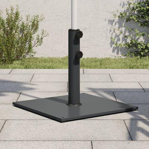 vidaXL Parasol Base 17 kg Square with Adjustable Holders for Outdoor Umbrellas by vidaXL
