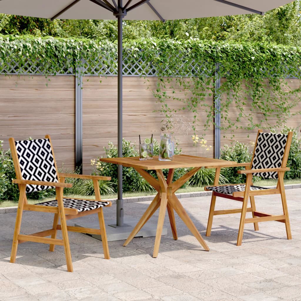 vidaXL vidaXL 3 Piece Garden Dining Set Solid Wood Acacia - Garden Set