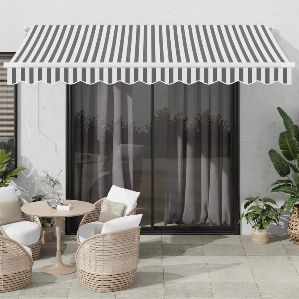 vidaXL Retractable Awning Burgundy 350x250cm by vidaXL
