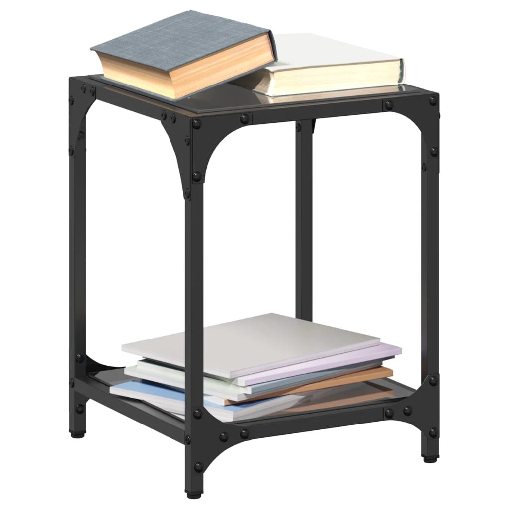 vidaXL VidaXL Coffee Table 30x30x40 cm Transparent Glass Top Home - Coffee Table