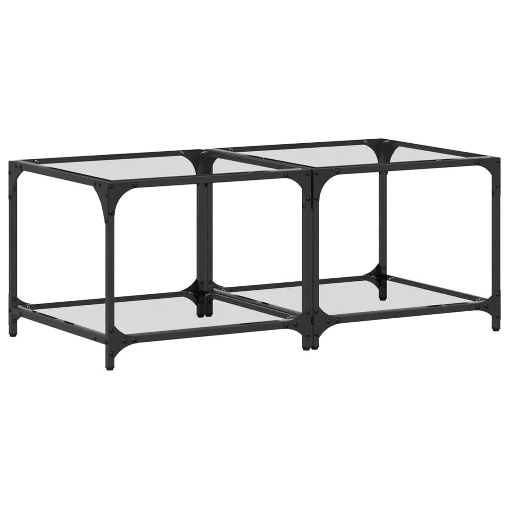 vidaXL VidaXL Coffee Table 30x30x40 cm Transparent Glass Top Home - Coffee Table