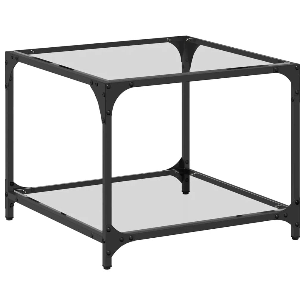 vidaXL VidaXL Coffee Table 30x30x40 cm Transparent Glass Top Home - Coffee Table