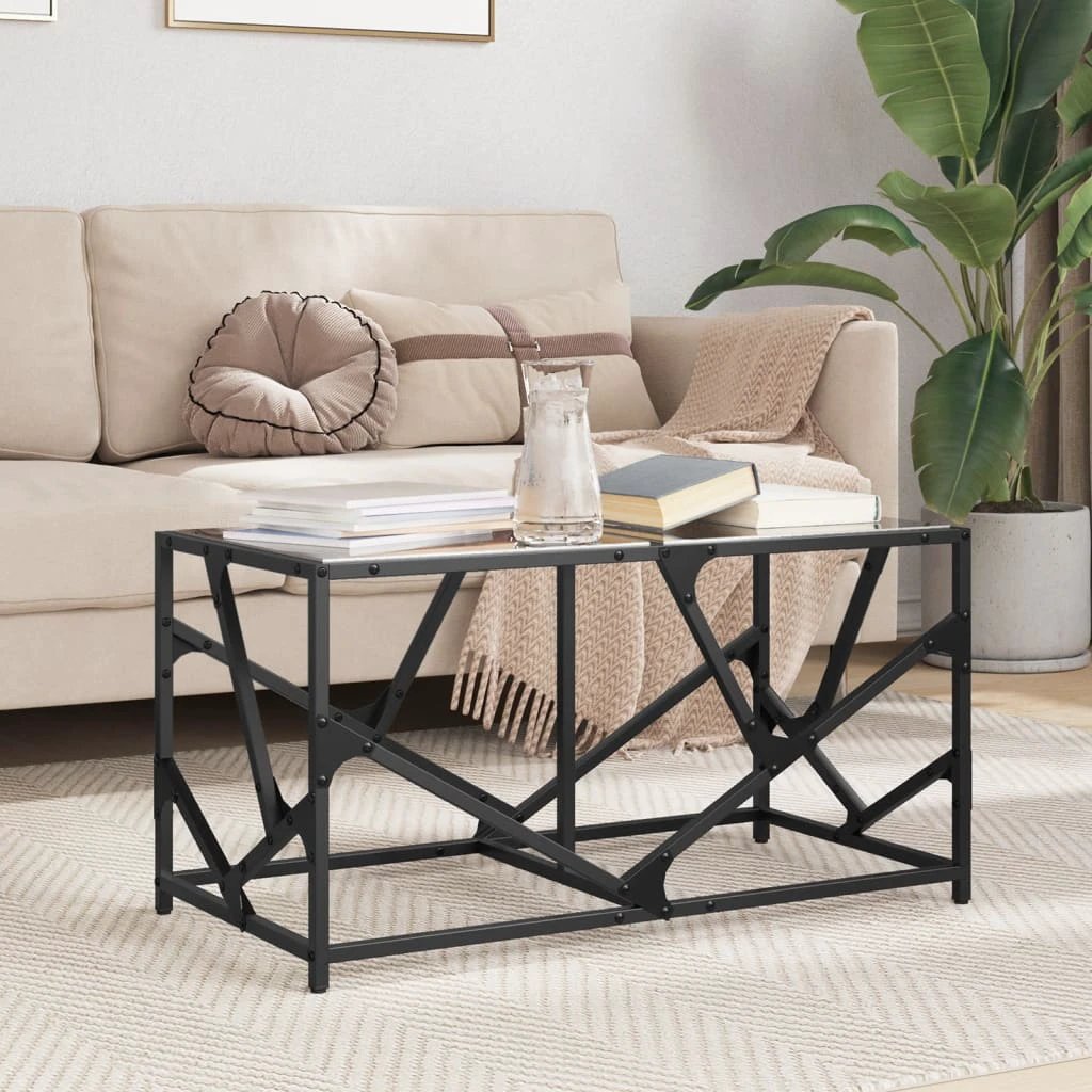 vidaXL VidaXL Coffee Table 78.5x40x41 cm Glass Top Living Room - Coffee Table