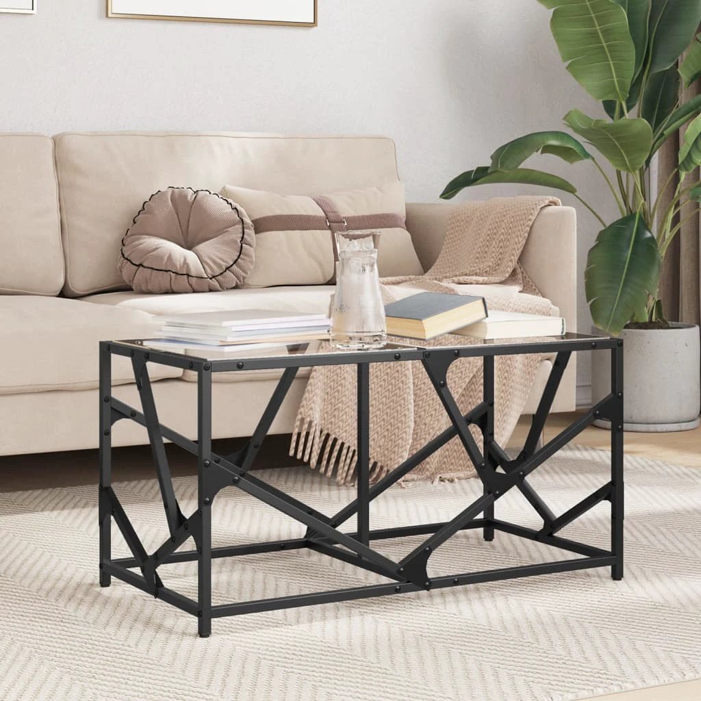vidaXL VidaXL Coffee Table 78.5x40x41 cm Glass Top Living Room - Coffee Table