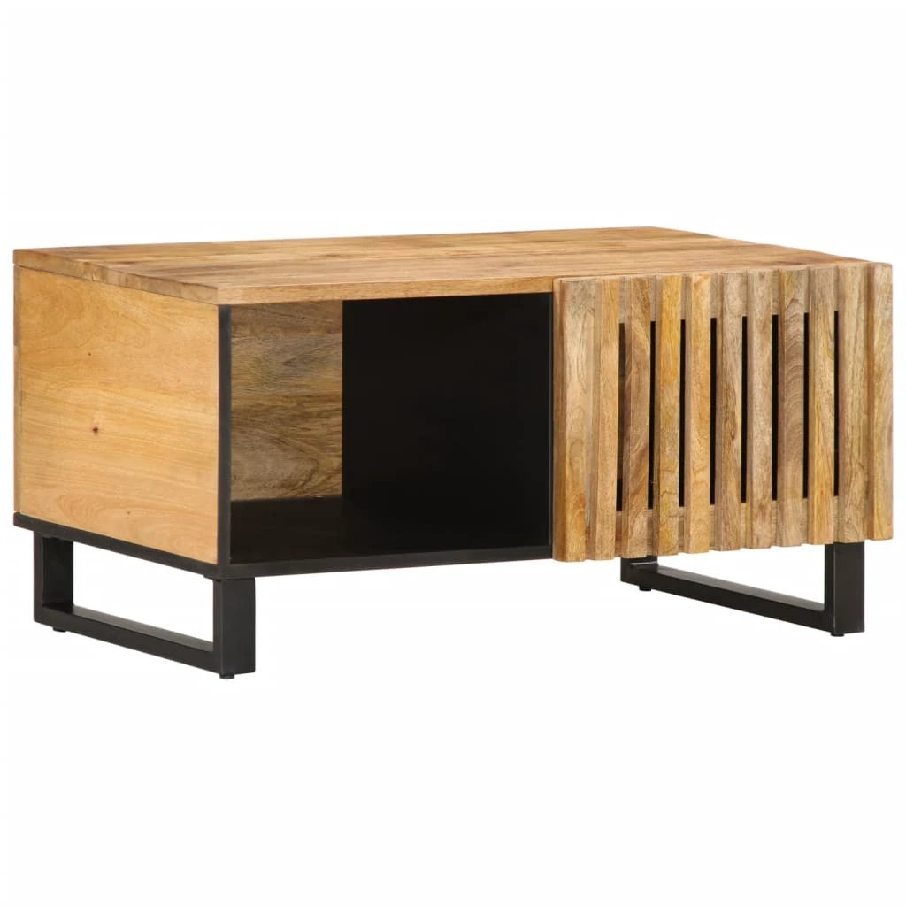 VidaXL Coffee Table 80x51x40 Cm Solid Mango Wood LivingRoom by vidaXL