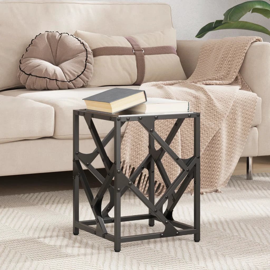 vidaXL VidaXL Coffee Table 30x30x41 Cm Glass Top for Living Room - Coffee Table