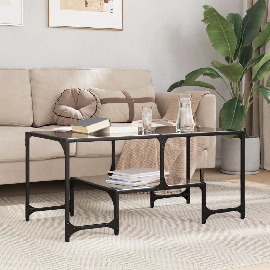 vidaXL Coffee Table 98.5x50x45 Clear Glass LivingRoom by vidaXL