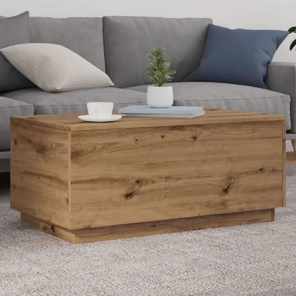 vidaXL vidaXL Coffee Table 50x50x40 cm LED Lights Living Room - Coffee Table