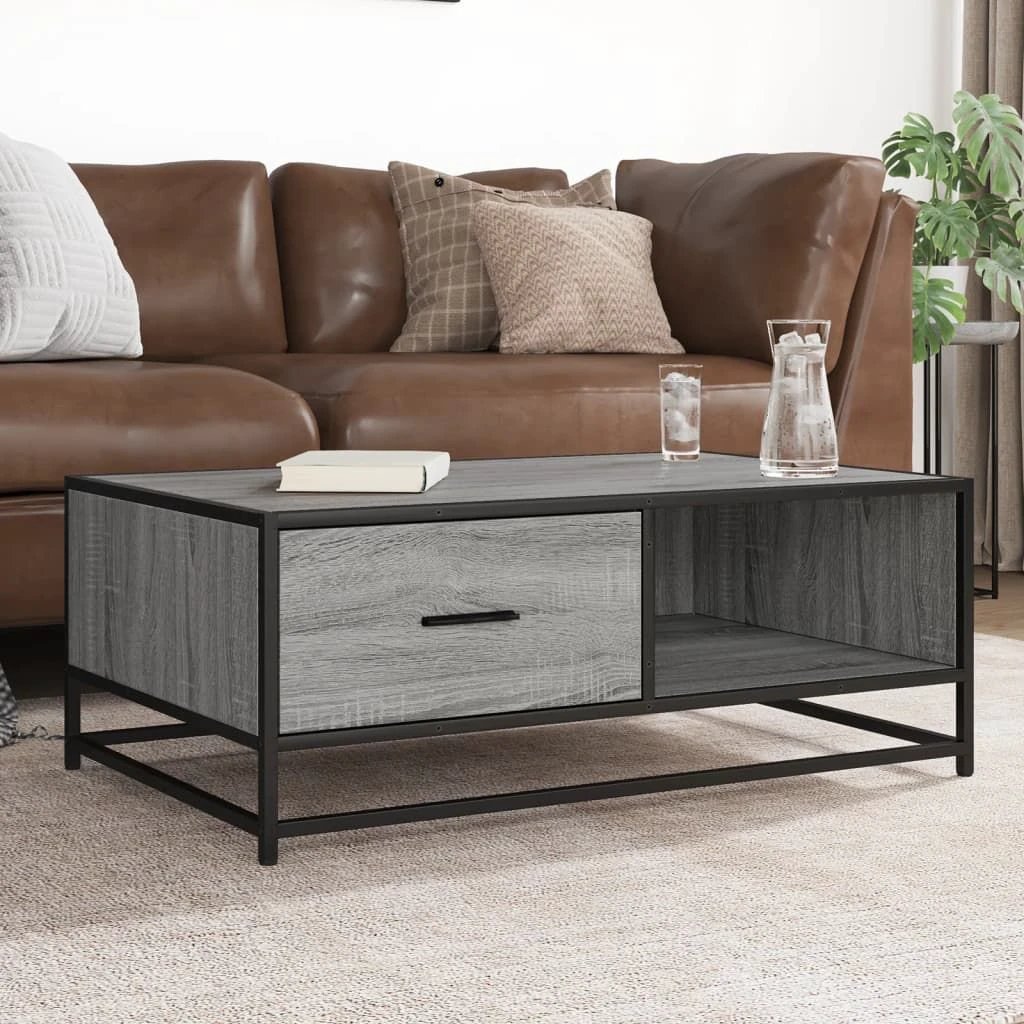 vidaXL VidaXL Coffee Table Sonoma Oak 90x57x35 Industrial Home Use - Coffee Table