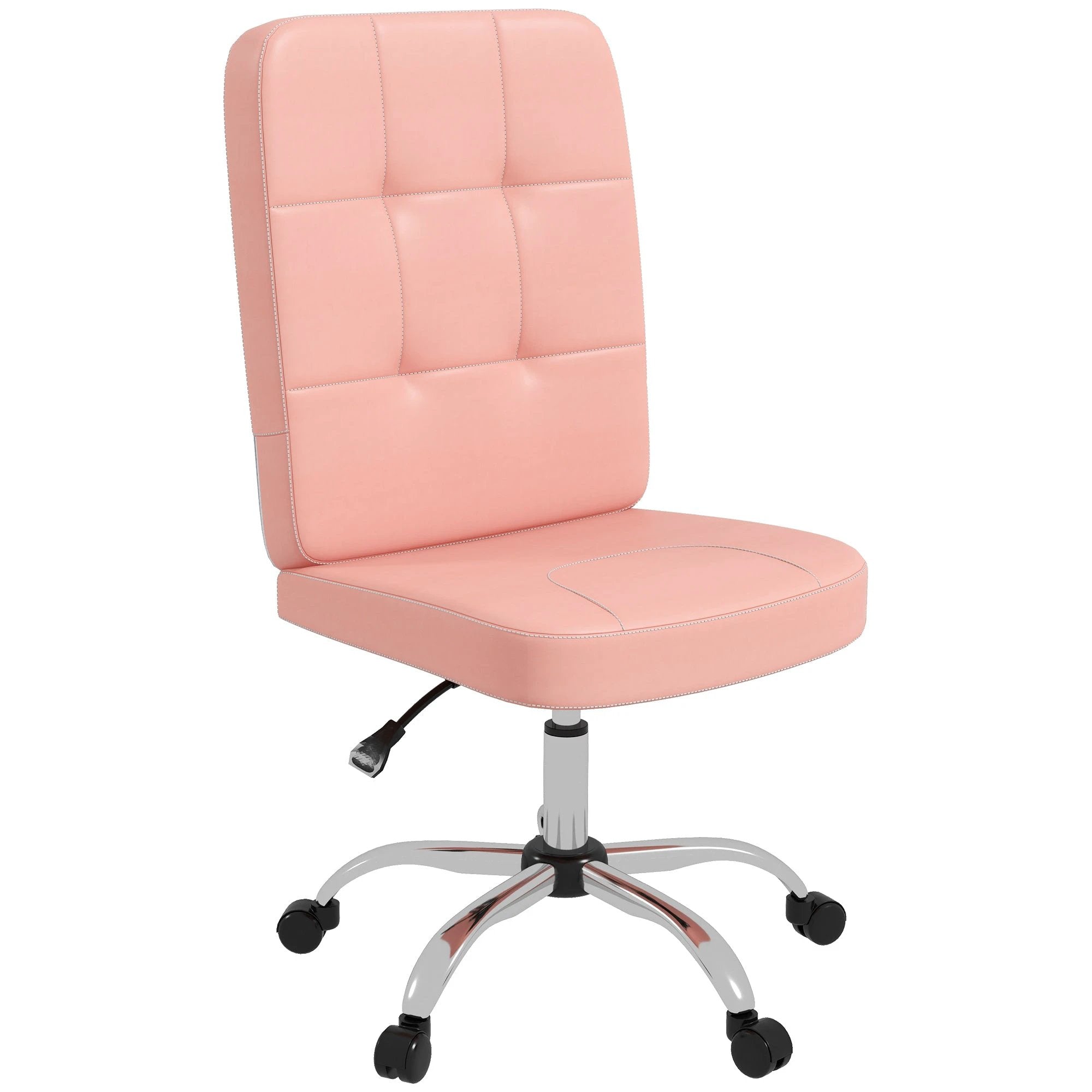 Faux Leather Home Office Chair with Adjustable Height by Vinsetto