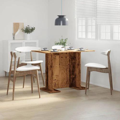 vidaXL vidaXL Dining Table 110x60x75 cm Engineered Wood Modern Design for Stylish Dining Spaces - Uncategorized Dining Table