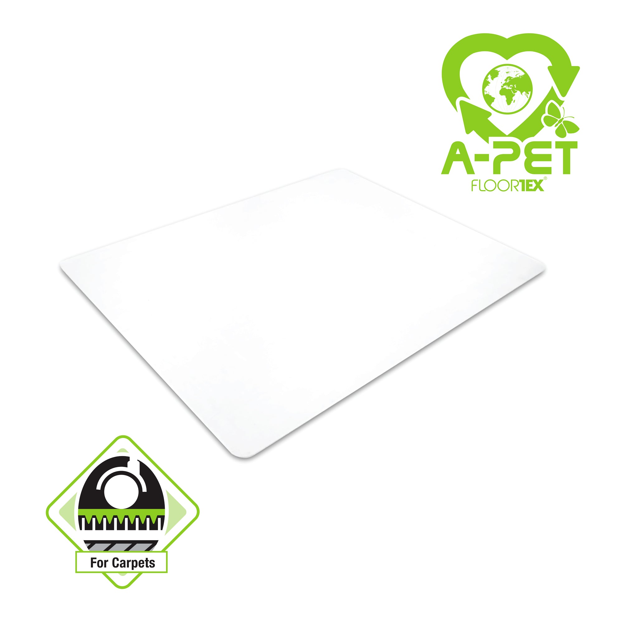 Floortex® Advantagemat® Plus APET Rectangular Chair Mat - Rug