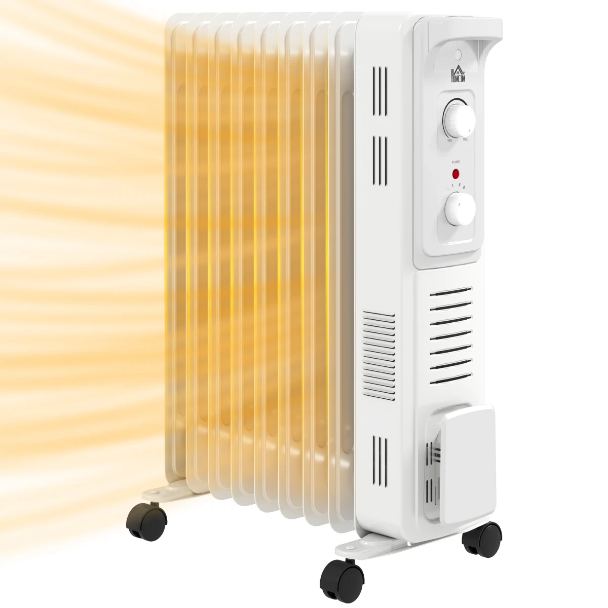 HOMCOM HOMCOM Oil Filled Heater 7 Fin Radiator 1500W Quiet Energy Efficient Home Use Living Room - Radiator