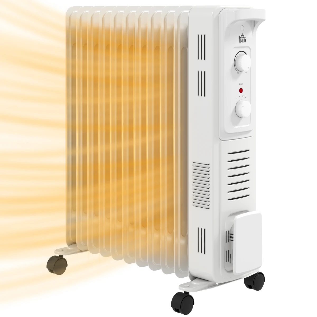 HOMCOM HOMCOM Oil Filled Heater 7 Fin Radiator 1500W Quiet Energy Efficient Home Use Living Room - Radiator