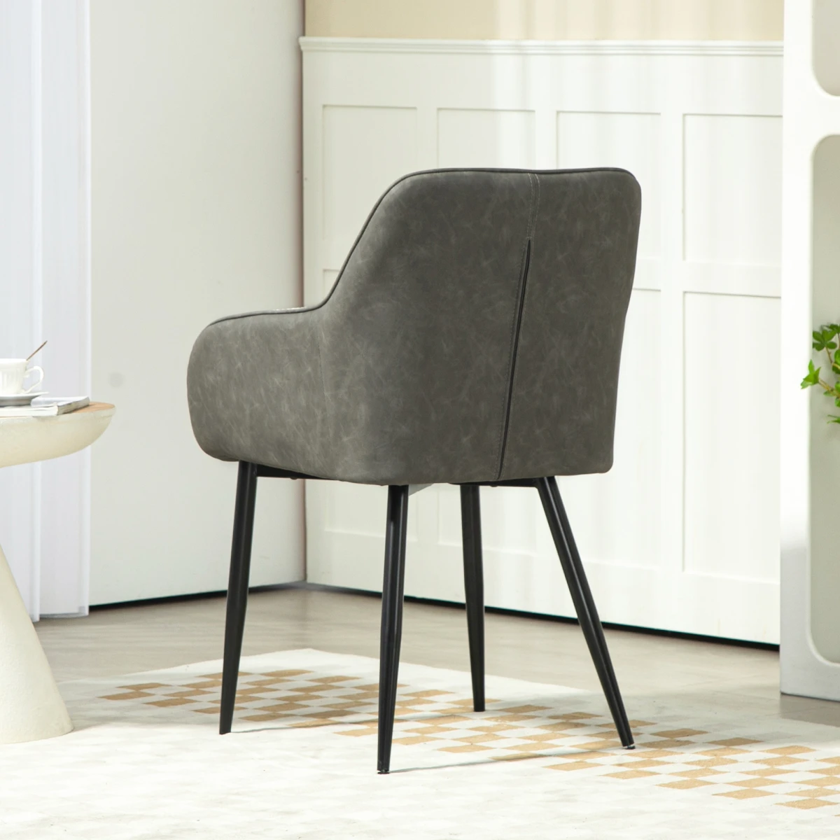 HOMCOM Accent Chair Compact Chenille For Living Room - Accent Chair