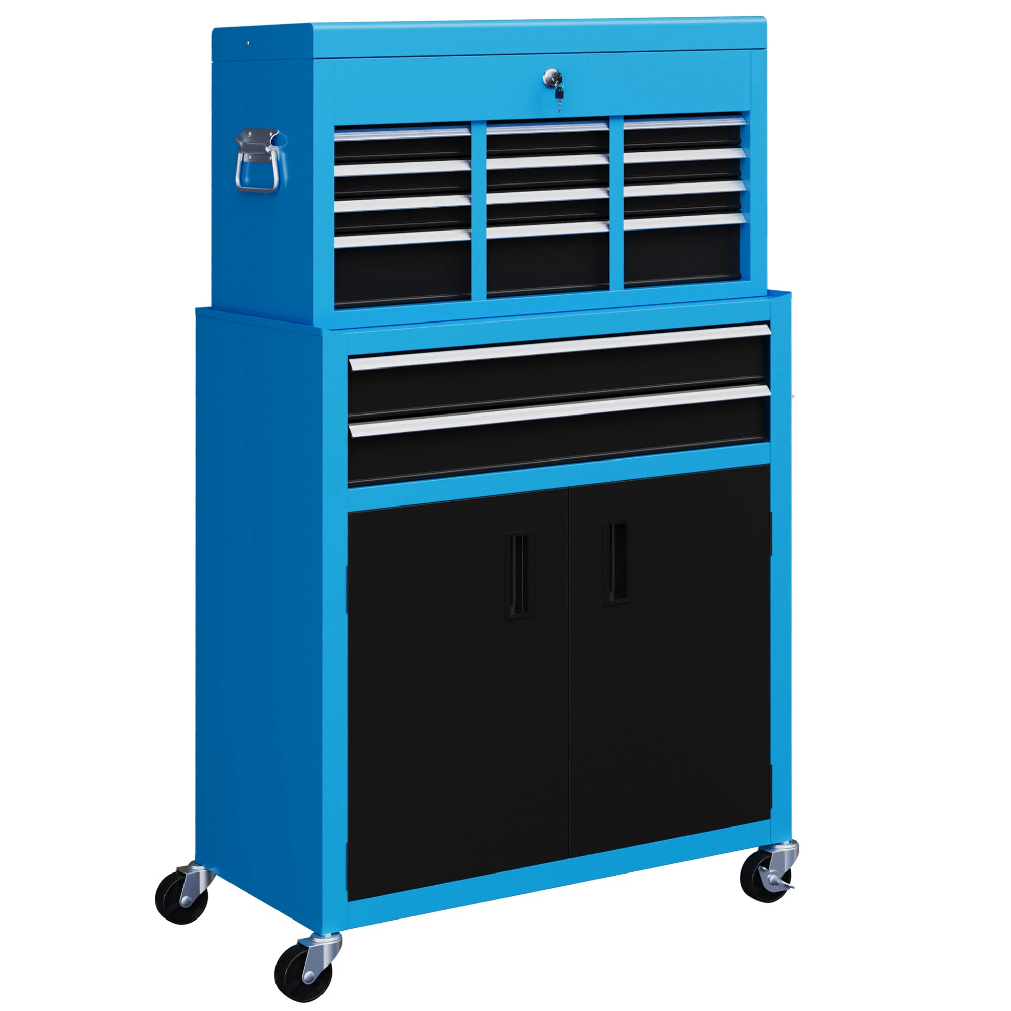 HOMCOM Tool Chest Large On Wheels For Home Garage by HOMCOM