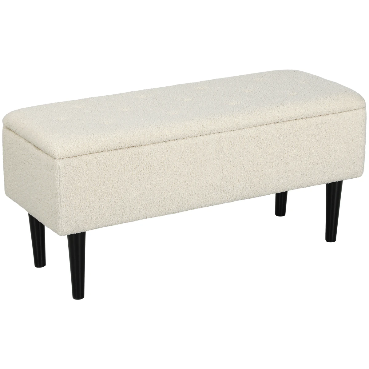 HOMCOM Ottoman 15in 47L Padded Seat Bedroom by HOMCOM
