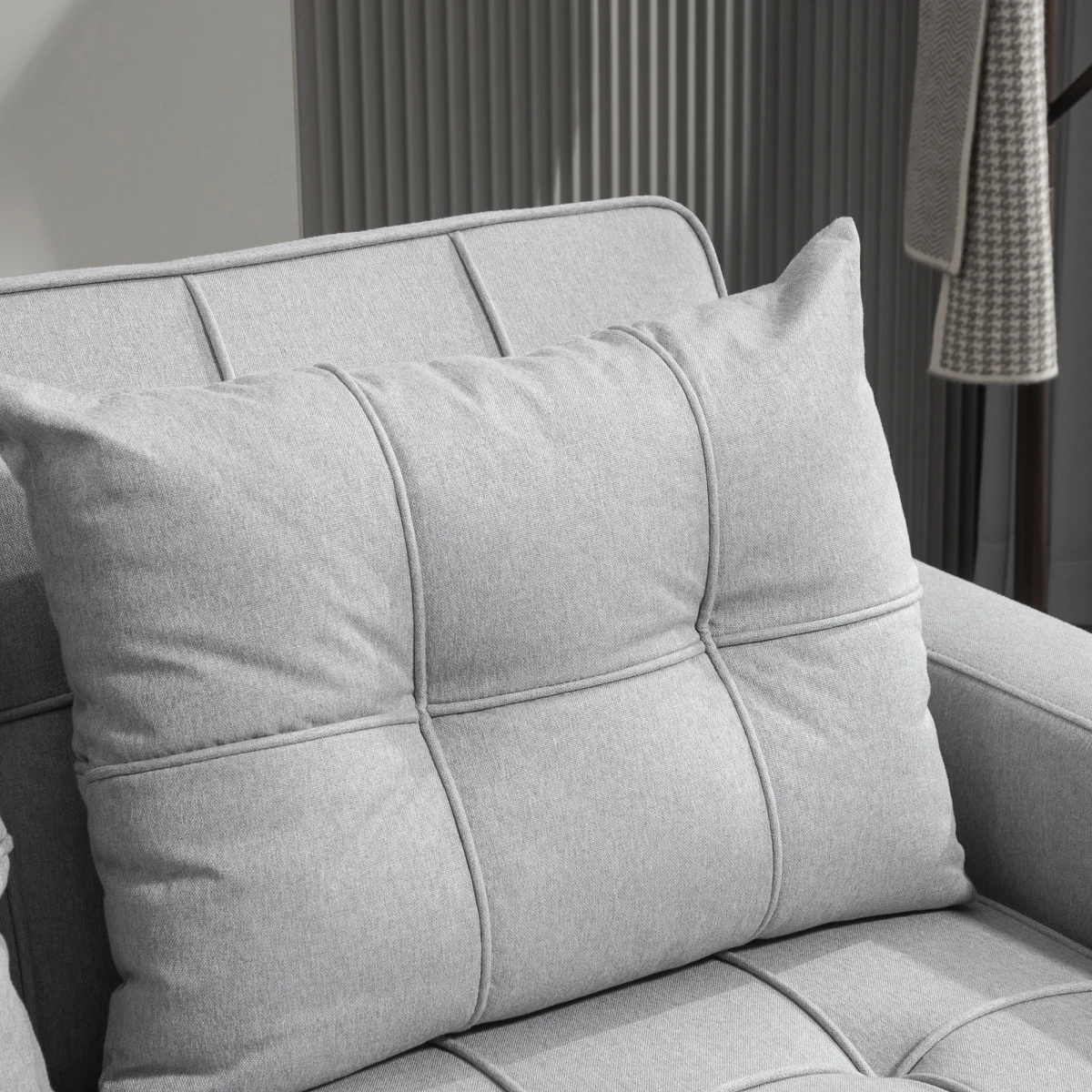HOMCOM HOMCOM Two Seater Sofa Bed With Pockets For Living Room - Sofa Bed