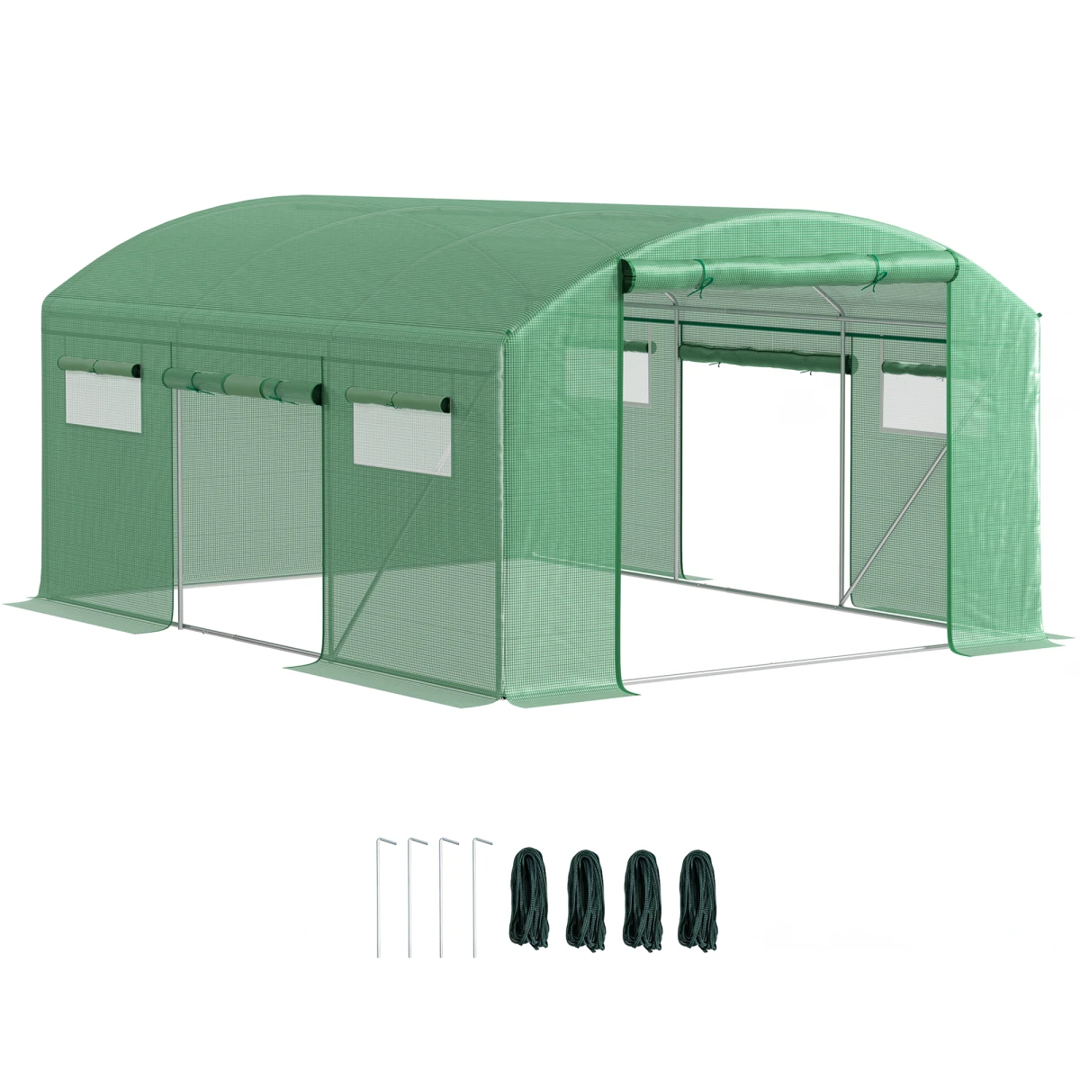 Outsunny Polytunnel 3x2x2m RollupDoors Gardeners by Outsunny